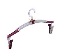Folding Travel Clothes Hangers | 10 Pieces | Compact with Clips | Storage | Folding Travel Hangers | Cintrés De Voyage Pliables | Ganchos De Viaje Plegables | Coat Hanger D