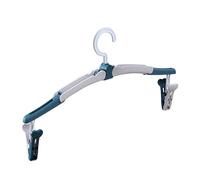 Folding Travel Clothes Hangers | 10 Pieces | Compact with Clips | Storage | Folding Travel Hangers | Cintrés De Voyage Pliables | Ganchos De Viaje Plegables | Coat Hanger D