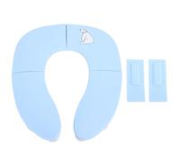 Folding Travel Potty Training for Children for Toddler, Foldable & Secure Toilet, Non Slip Suction Cups (Blue)