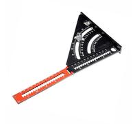 Folding Triangle Ruler, Aluminium Alloy Woodworking Tool Adjustable Positioning Precision Goniometer for Carpenter Engineer Architect (6 Inch)