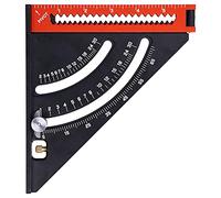 Folding Triangle Ruler Goniometer Multifunctional Aluminium Alloy Measurement Tools Straight Rule Portable Convenient For Various Tasks