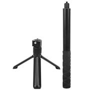 Folding Tripod Stand with Extended Pole for Insta360 One/X Camera. Aluminum Alloy, Compatible for Panoramic Shooting, Non-Slip Rubber Handle. Portable and Easy to