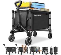 tectake Folding Trolley Smartrider in Black TECTAKE Black