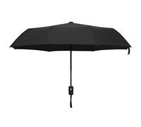 Folding Umbrella Automatic Black with 95 cm Diameter, Water Resistant, Lightweight and Sturdy, Ideal for Camping, Beach, Balcony and Garden
