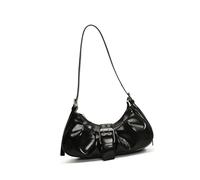 Folding Underarm Purse for Women Crossbody Bag Stylish Shoulder Bag Ladies Trendy Commuting Retro Armpit PU Leather Crossbod, black, Eine Größe