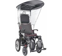 Folding UV Blocking Wheelchair Canopy - Compact Travel Design, Mounts in Minutes, Protects Against Sunburn and Sudden Rain Showers