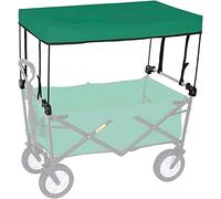 Folding Wagon Canopy Cover - Portable Trolley Cart Accessories with Collapsible Hand Push for Outdoor Garden Use - Includes Awning Canopy