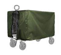 Folding Wagon Cover, Garden Beach Trailer Cover,600D Heavy-Duty Fabric Waterproof Dustproof UV Resistant, Wagon Cart Folding Cart Awning 35" L x 19.7" W x 17.7" H(Black)