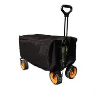 Folding Wagon Cover, Garden Wagon Cover, Festival Trolley Cover, Pull Along Trolley Cover, UV Resistant, Only Cover, 90 * 50 * 45 cm(Black)