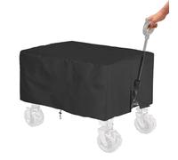 Folding Wagon Covers - Heavy Duty Oxford Fabric Waterproof Trolley Covers Dust Resistant Canopy with Double Stitching | Protective Rain Cover for