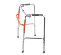 Folding Walker for Seniors Adults and Disabled Basic Walking Aid with Adjustable Legs Lightweight Alumim Walkers