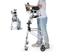 Folding Walker for Seniors,Lightweight Standard Walker with Handbrake and Arm Rest Pad,Height Adjustable Walking Mobility Aid for Elderly Handicap Disabled