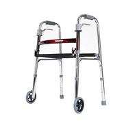 Folding Walker with 2 Wheels,Trolley with Padded Seat,Lightweight Walking e,Rolling Transport Rest Chairs,Mobility Aid Crutch for Elderly Disabled Decoration
