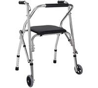 Folding Walking Cane with Seat, Lightweight Travel Mobility Aid Adjustable Height for Outdoor Support