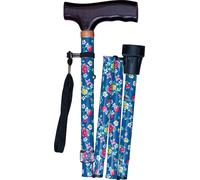 FOLDING WALKING CANE WITH STRAP