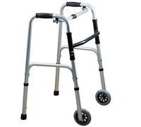 Gr8 Home Folding Lightweight Aluminium Walker With Wheels