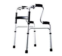 Folding Walking Frame with Wheels, Folding Walker Commode Chair Toilet Safety Frames Adjustable, Lightweight, Compact Elderly Walking Mobility Aid for Disabled B Double The Comfort