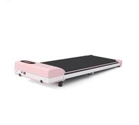 Folding Walking Pad Treadmill Under Desk 1-6KM/H Incline Adjustable Silent Compact LED Display Remote Control Easy Storage for Home Office Running Jogging with Transport Wheels (Pink)