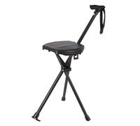Folding Walking Stick Light Weight Aluminum Cane Chair Portable Three Legged Crutch NonSlip Portable Stools Easy To Use Walking Stick