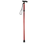 Folding Walking Stick Portable Lightweight Walking Crutch, Aluminum Alloy, Height Adjustable 83-93cm, for Hiking, Trekking, Camping, Traveling, Climbing Walking Aids