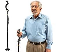 Folding Walking Sticks Portable Campbell Posture Cane 10 Height Adjustment Folding Walking Stick 360 Traction Tip Mobility Device for Men and Women Ladies Hiking/Trekking Pole/Travel/Home