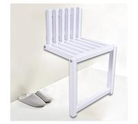 Folding Wall Chair - Solid Wood, Adjustable Height 35/42cm, 150kg Load Capacity, Sturdy Shoe Change Stool for Entryway, Space-Saving Design