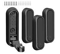 Folding Wall Hooks,4Pcs Black Heavy Duty Wall Hook Folding Coat Hooks for Hanging Coats Bathrobes Green Plants Bags Keys Towel Gold Hook for a Functional Home(4, Black)