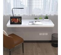 Folding Wall-Mounted Computer Desk Multifunctional Floating Table for Small Spaces Ideal Kitchen & Home Office Workspace Compact Design (80x40cm)