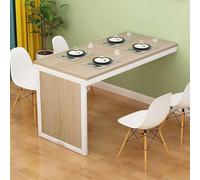 Folding Wall-Mounted Dining Table, Convertible MDF Desk for Space Saving in Office, Bedroom, Kitchen, Easy to Fold and Compact Design