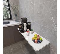 Folding Wall-Mounted Dining Table Space-Saving Flip-Up Desk Compact Folding Computer Table (60x40cm) for Home Office & Small Spaces