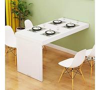 Folding Wall-Mounted Dining Table - Space-Saving MDF Desk for Small Spaces, Multi-Function Home Office & Computer Desk, Modern Minimalist Design