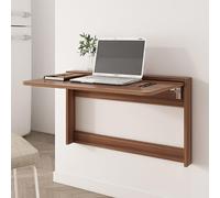 Folding Wall-Mounted Drop-Leaf Table, Wooden Flip-Down Table for Kitchen or Office, Space-Saving Design, Modern Style, Compact 49x84cm, Easy Installation