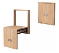 Folding Wall-Mounted Shoe Change Stool - Space-Saving Bathroom Shower Bench, Sturdy Wall Seat for Entryways & Corridors, Durable with Support Legs