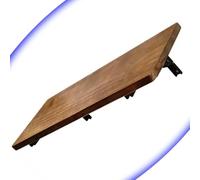 Folding Wall Mounted Table, Drop Leaf Solid Wood Desk, Space Saving Floating Desk for Dining and Computer Use, Compact Wall Mounted Workbench