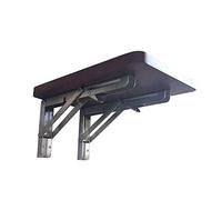 Folding Wall Mounted Table Small Solid Pine Desk Space Saving Brown Red Writing Desk Vertical Foldable Home Office Furniture (20x30 inches)