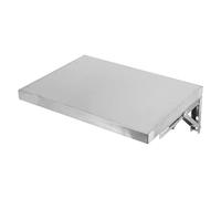 Folding Wall Shelf Silver Stainless Steel with Adjustable Shelves | Shelving Wall Mounted, Vertical Storage for Bathroom and Studios, Space-saving, Easy Removal