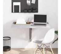 Vidaxl Folding Wall Table Grey Sonoma 100X60X56 Cm Engineered Wood, Grey