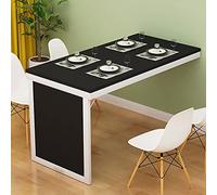 Folding Wall Table - Space-Saving Wooden Floating Desk Versatile Wall-Mounted Folding Table for Home Office Kitchen or Study Room Easy Install L-Type Design