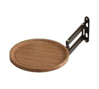 Folding Wall Tray | Wall-Mounted Retractable Sofa Tray,Small Round Desk | for Homeowners Renters Apartment Bedroom Bathroom Kitchen Small Spaces Balcony Entryway Drinks Phones