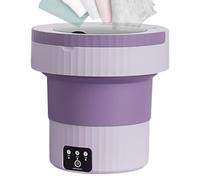 Folding Washing Machine Smart Washer 3 Cleaning Modes Drain Basket Portable