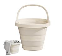 Folding Water Eiger - PP 10L 33 x 33 x 40.5 cm | Foldable Bucket with Handle - Non-Slip Base Leak-Proof, Ideal for Camping, Washing Car, Foldable Silicone Water Busesket | Multi-Use