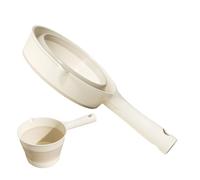 Folding Water Ladle, Long Handle Dipper Spoons, Retractable Spoon Bath Ladle, Foldable Kitchen Water Scoop, Multi-Functional WaterScoop for Bathroom Washing Gardening Outdoor