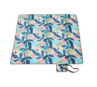 Folding Waterproof Picnic Blanket Colourful Fern, Colourful Fern / 200 x 300 cm