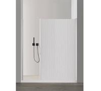 Folding Watertight Curtain, Invisible Magnetic Shower Panel No Drill, Magnetic Shower Curtains for Apartment Hotel Bathroom(White-A,240x180cm)