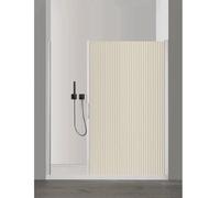 Folding Watertight Curtain, Invisible Magnetic Shower Panel No Drill, Magnetic Shower Curtains for Apartment Hotel Bathroom(Beige-B,170x180cm)