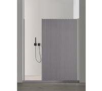 Folding Watertight Curtain, Invisible Magnetic Shower Panel No Drill, Magnetic Shower Curtains for Apartment Hotel Bathroom(Gray,170x180cm)