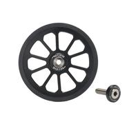 Folding Wheel Built With CNC Machined Aluminum Alloy And Titanium Rod Double Bearing Equipped For Effortless Rolling Thick Black Rubber Band