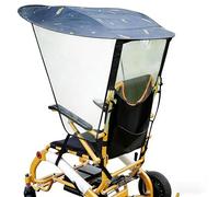 Folding Wheelchair Canopy - Rainproof and Sun-Proof Design, Portable with Carry Bag for Easy Transportation, Ideal for All-Weather Protection