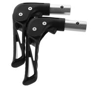 Folding Wheelchair Handle Grips 22mm Universal Push Hand Pair | Plastic and Metal Build, Collapsible Structure, Rear Push Support for Trolley Handle and Home Storage