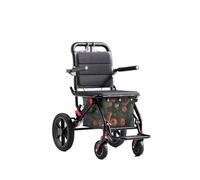 Folding Wheelchair, Rugged and Durable Construction, Rotatable Leg Rest, Armrests, Mobility Wheelchair(Black)